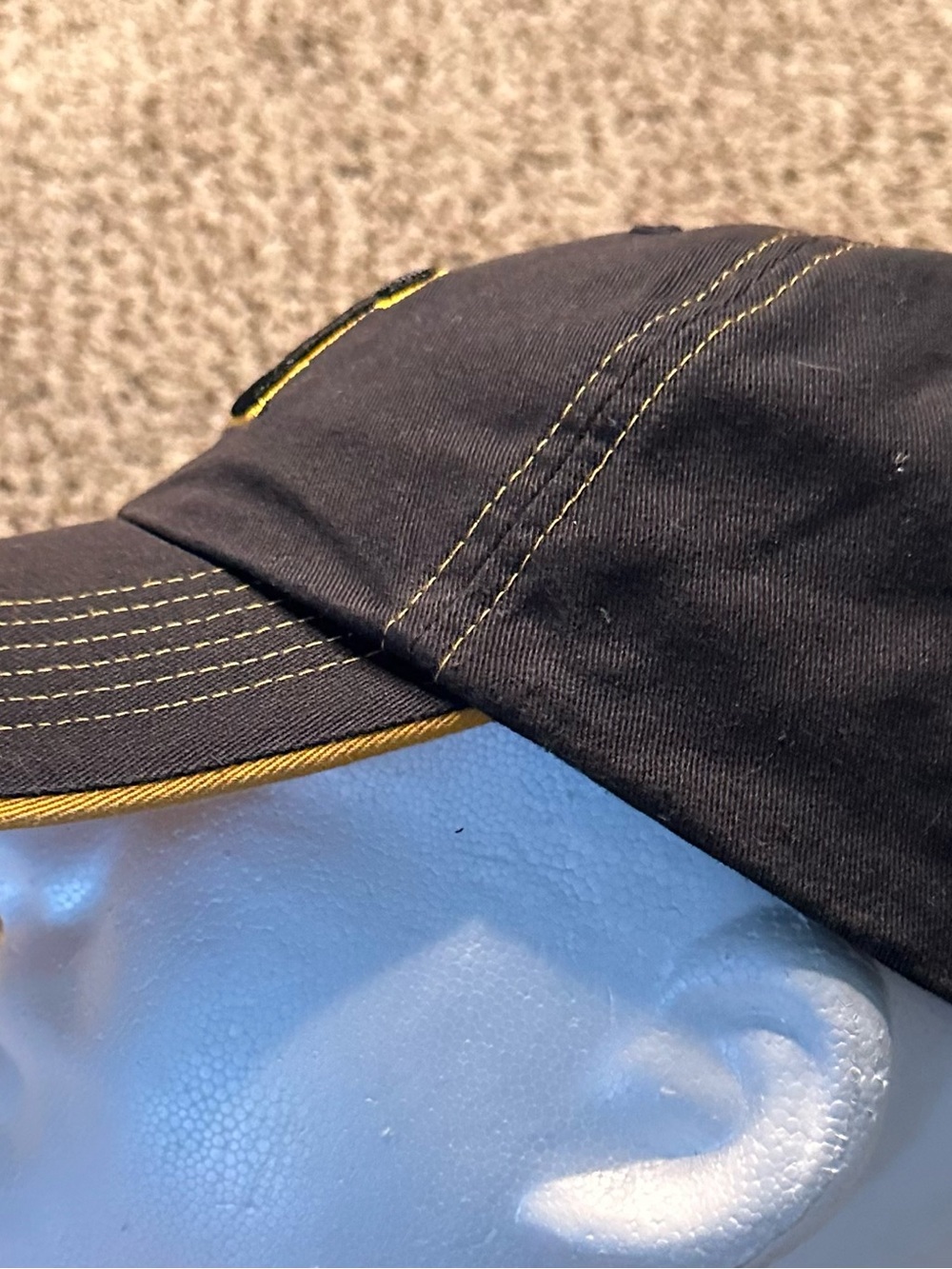 Vintage Michigan university Embroidered Navy Cap with Yellow 'M' Accent - Picture 3 of 5